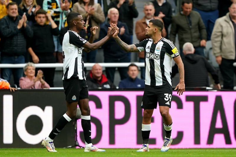 Newcastle striker Alexander Isak scored three times for Sweden during the international break