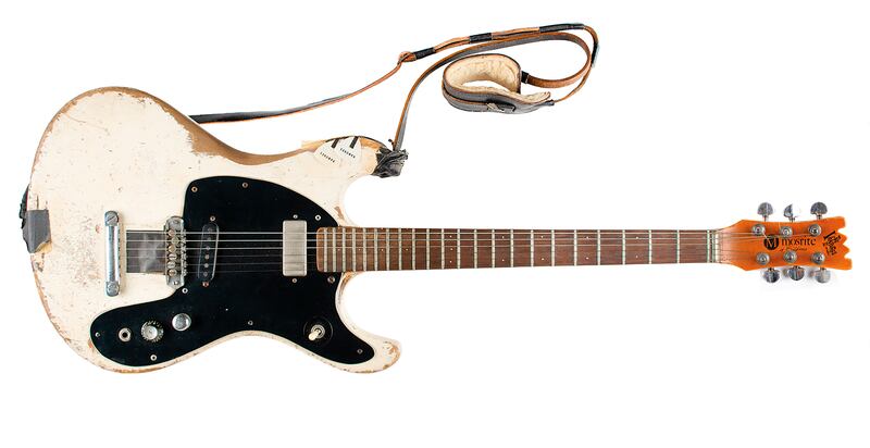 The 1965 Mosrite Ventures II electric guitar played by Johnny Ramone 