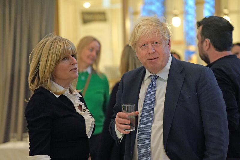 Former prime minister Boris Johnson with his sister Rachel