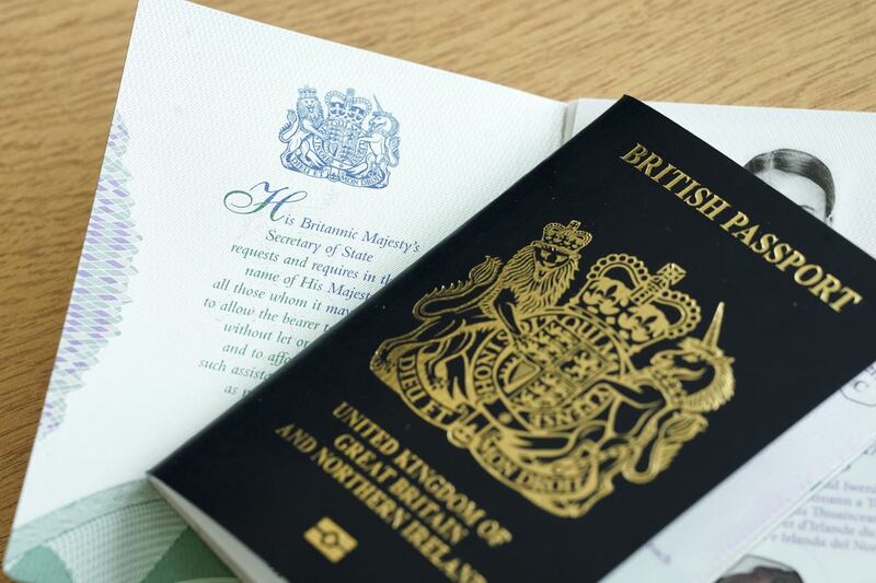 King Charles III UK passport