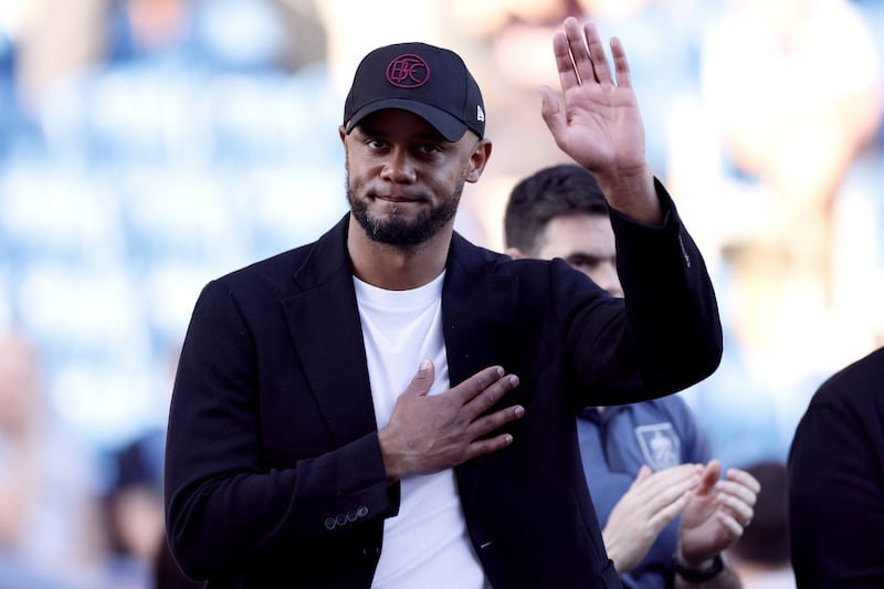 Vincent Kompany could be set to wave goodbye to Burnley