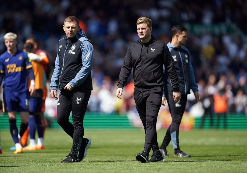 Eddie Howe at the final whistle 