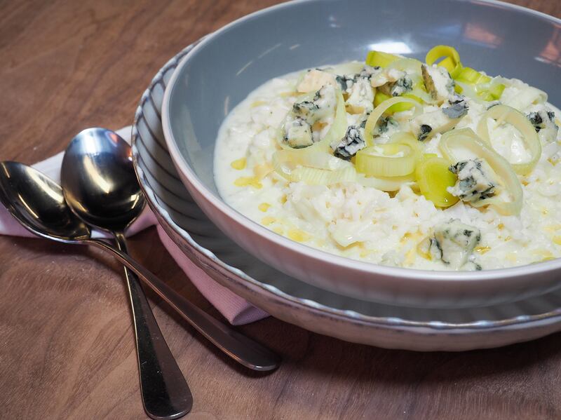 Niall McKenna’s gorgonzola and leek risotto