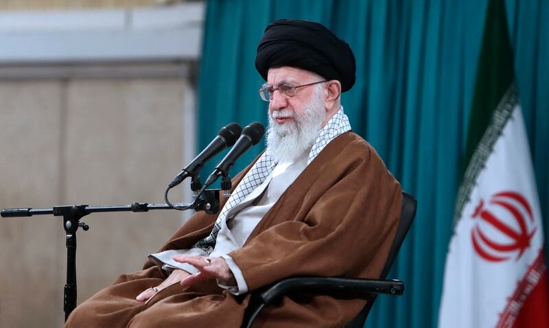 Iranian Supreme Leader Ayatollah Ali Khamenei (Office of the Iranian Supreme Leader via AP)