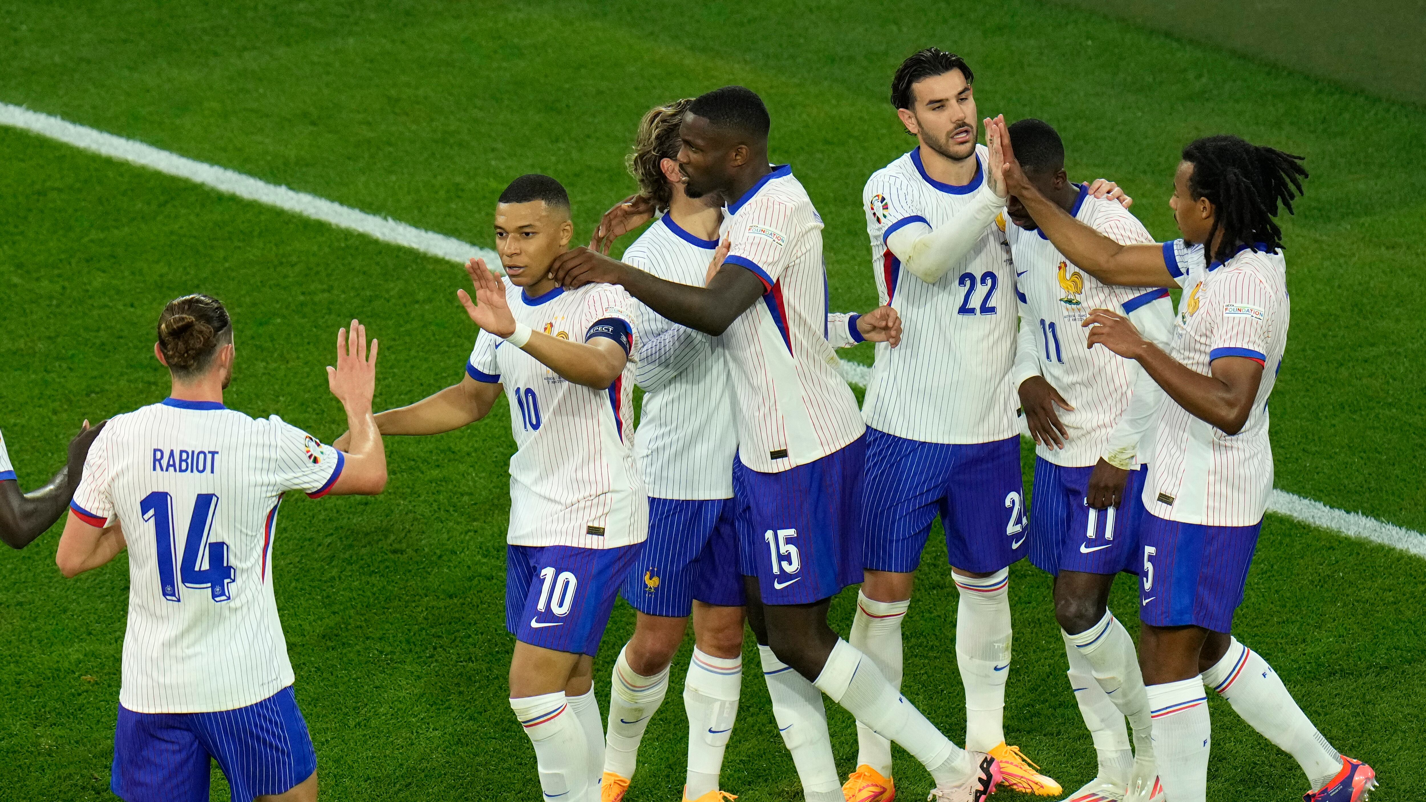 France held on for a 1-0 Euro 2024 win over Austria (Hassan Ammar/AP)