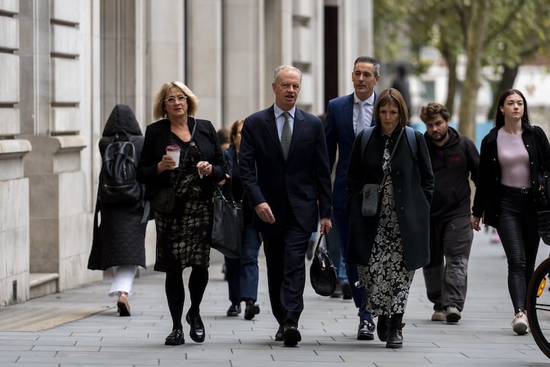 Post Office chief executive Nick Read arrives at court