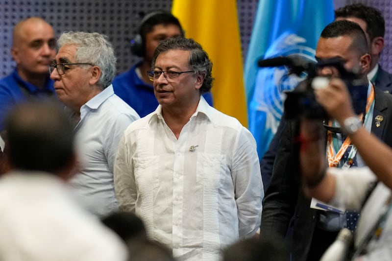 Colombia’s President Gustavo Petro (Fernando Vergara/AP)