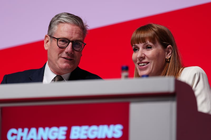 Angela Rayner with Prime Minister Sir Keir Starmer