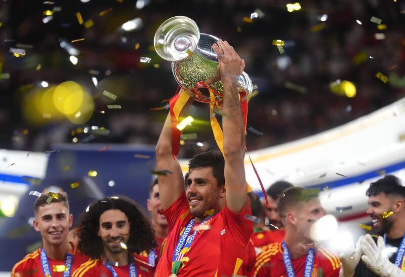 Rodri helped Spain to Euro 2024 glory