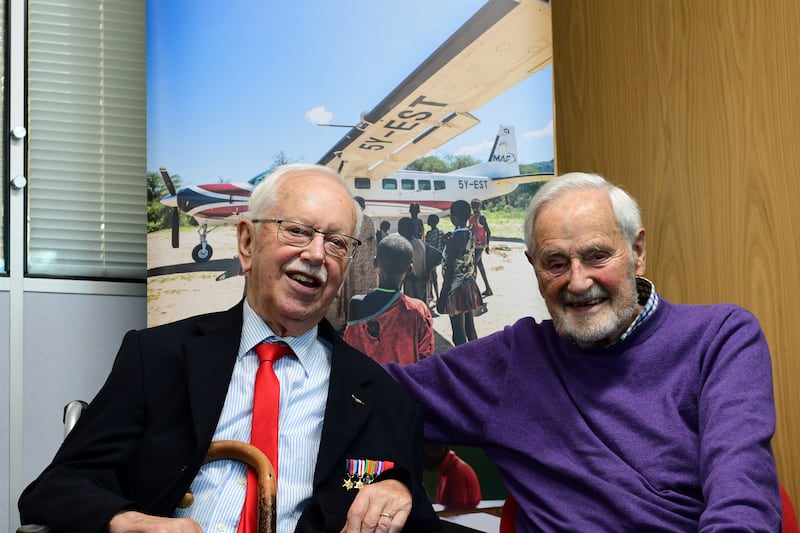 Stuart King (left) and Jack Hemmings (right) together in 2019.