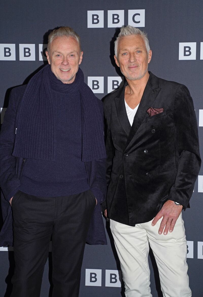 Gary Kemp (left) with brother Martin Kemp