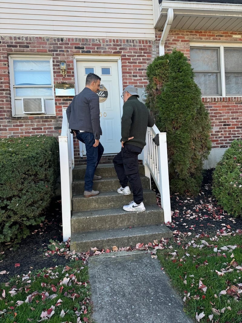 Dan Glatman and Jon Cohen on the campaign trail