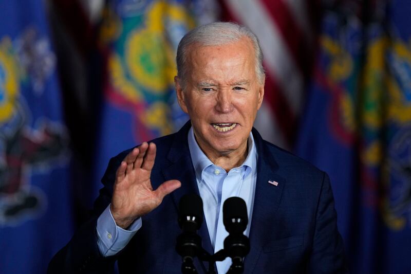 Joe Biden spoke about the disappearance of his uncle during the Second World War (AP)