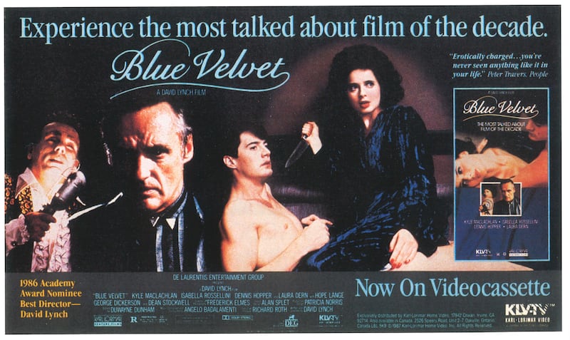 Blue Velvet movie poster