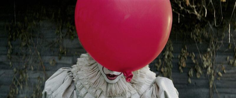 Bill Skarsgard as the clown Pennywise in It 