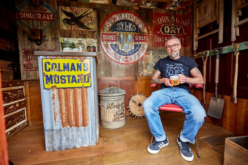 Wayne Dawber, from Crewe, made the shed entirely from used and scrap materials (Cuprinol)