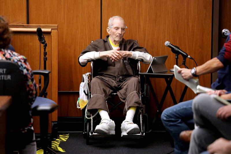 New York real estate scion Robert Durst takes the stand and testifies in his murder trial at the Inglewood Courthouse on Aug. 9, 2021, in Inglewood, California PICTURE: Gary Coronado/Los Angeles Times via AP, Pool, File