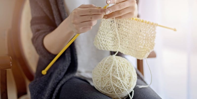 Knitting is among the ways to spend time  