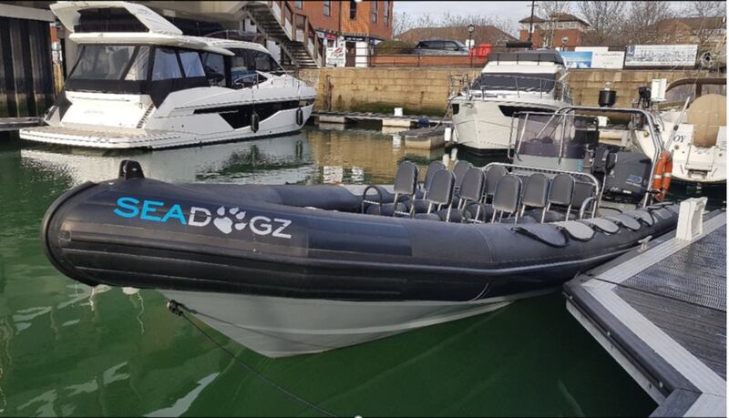 The sightseeing boat Seadogz which crashed, killing Emily Lewis