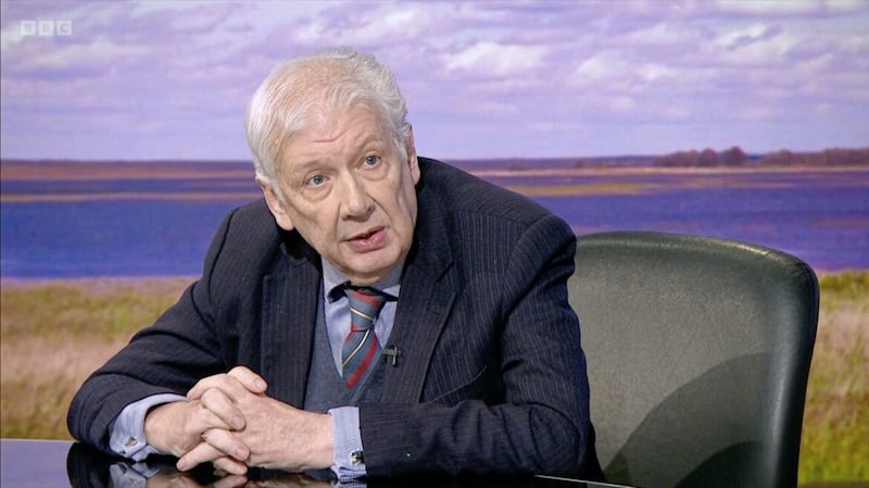 Lord Bew spoke about the DUP&#39;s opposition to the Windsor Framework on the BBC&#39;s Sunday Politics programme 