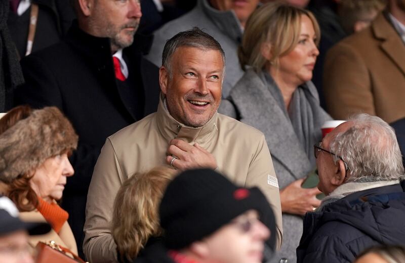 Mark Clattenburg pictured in the stands at the City Ground