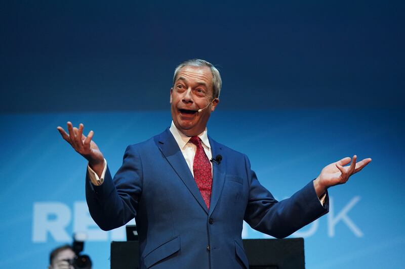 Reform UK leader Nigel Farage