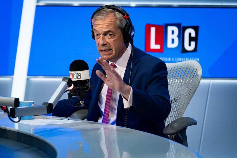 Reform UK leader Nigel Farage suggested that his constituents could contact him via Zoom