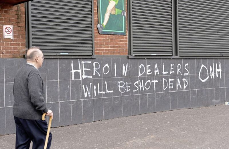 Oglaigh na hEireann graffiti in Belfast 