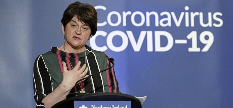 First Minister Arlene Foster said she has confidence in health minister Robin Swann