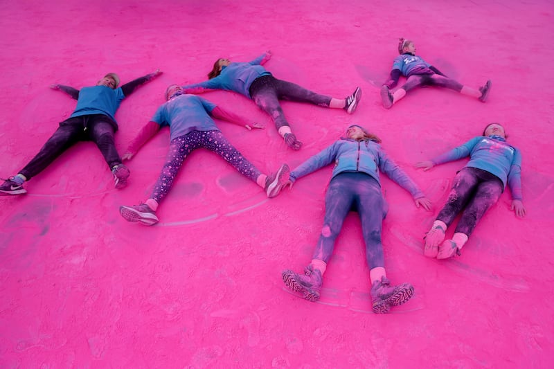 Cancer Focus 5k Pink Run on the Titanic Slipways. PICTURE: MAL MCCANN