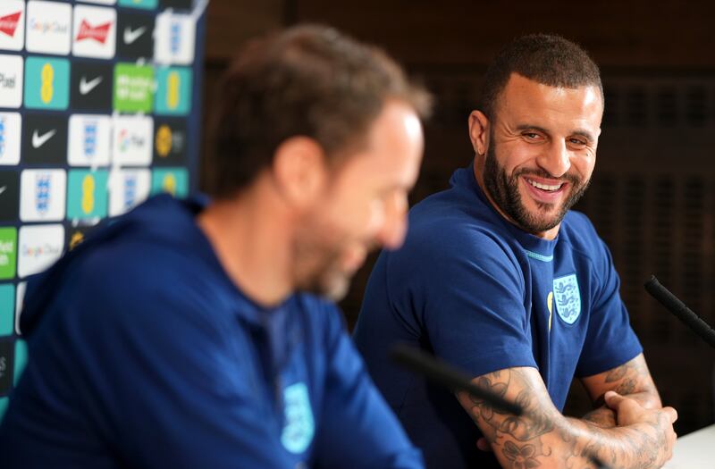 Kyle Walker, right, has backed England manager Gareth Southgate