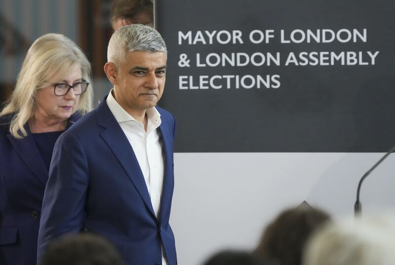 Sir Sadiq is re-elected as the mayor of London