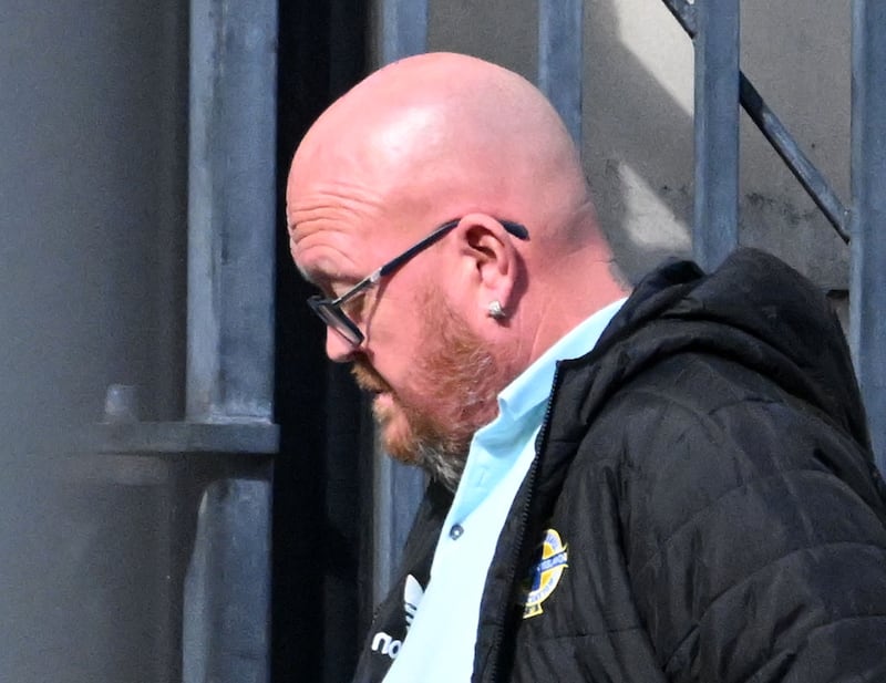 Alan Lewis - PhotopressBelfast.co.uk 29-8-2024 Robin Workman leaves Belfast Crown Court today (Thursday) after pleading 