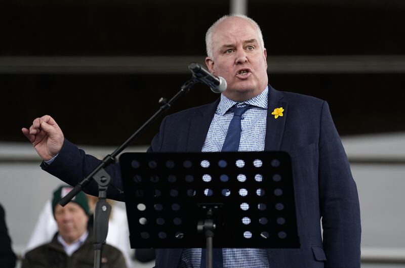 Leader of the Welsh Conservatives, Andrew RT Davies, outside the Senedd