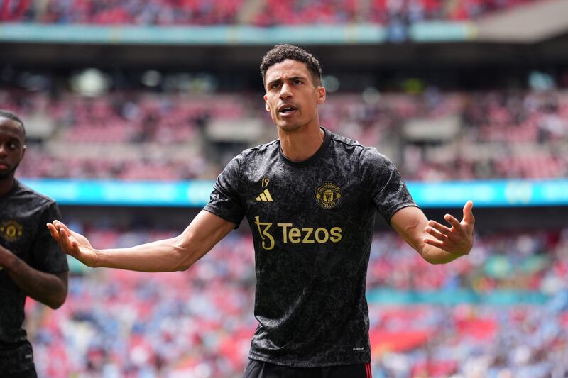 Raphael Varane was back in the Manchester United defence