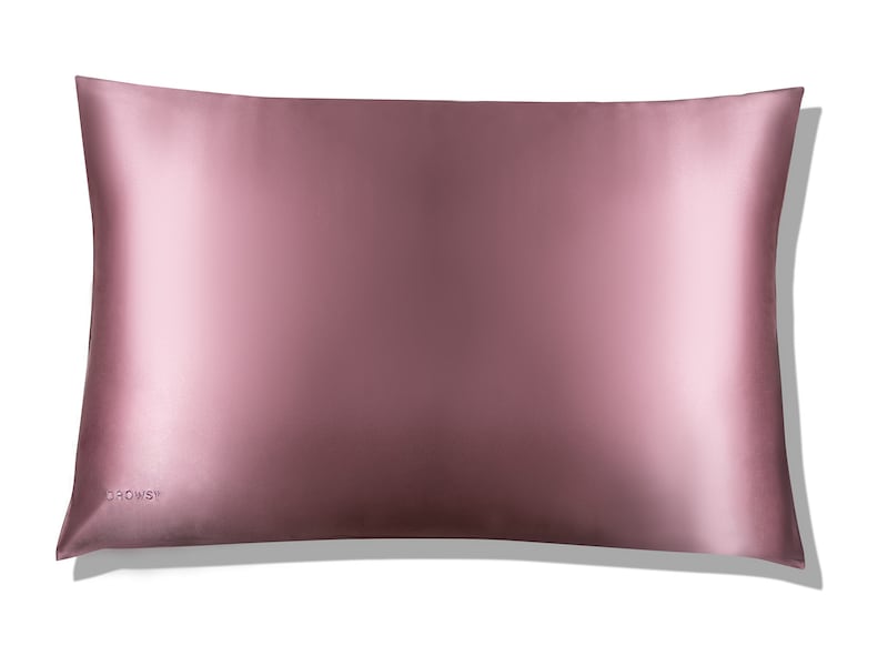 Drowsy Damask Rose Standard Sized Silk Pillowcase
