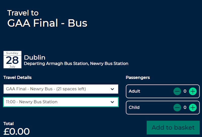 Just over 20 seats are available for the addition bus service announced by Translink