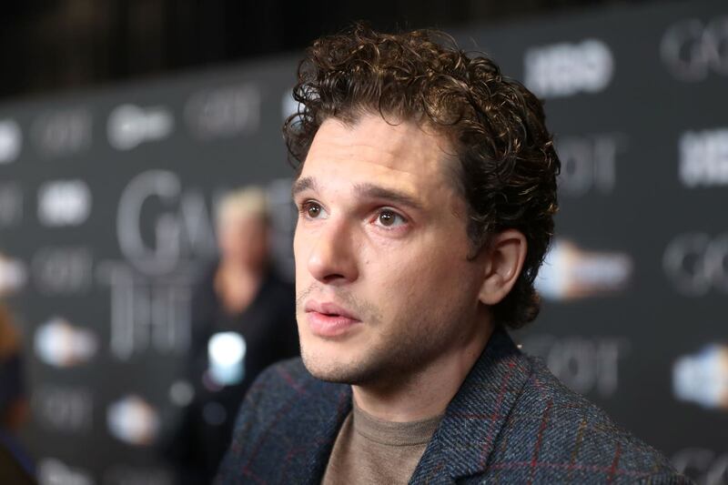 Kit Harington attending the Game of Thrones premiere