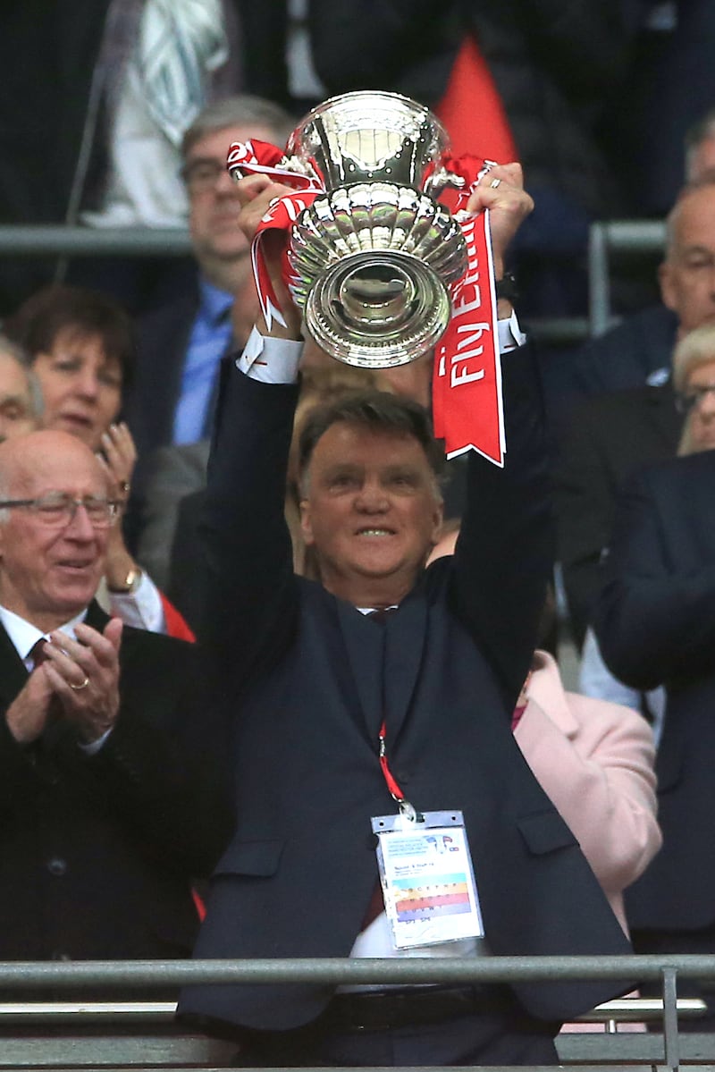 Louis van Gaal guided Manchester United to FA Cup success