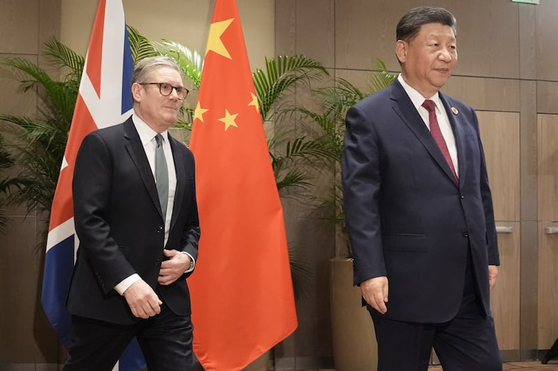 Sir Keir Starmer and Xi Jinping met in Rio de Janeiro