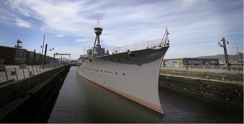 HMS Caroline. Picture by Hugh Russell 