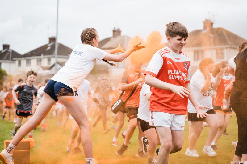 The grand finale was an Armagh colour run by Healthy Kidz PICTURE CIARAN MCMAHON