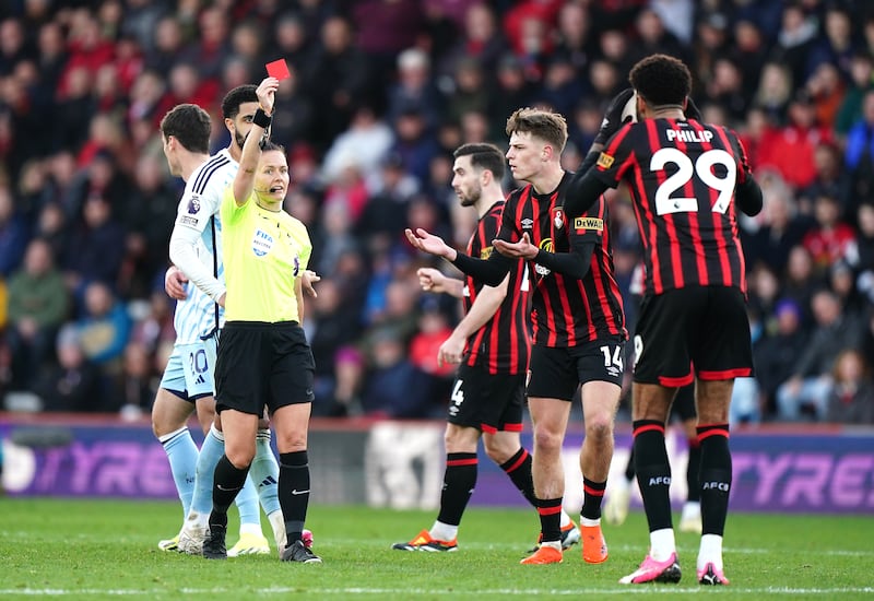 Welch was booed off the pitch after her second Premier League game in charge