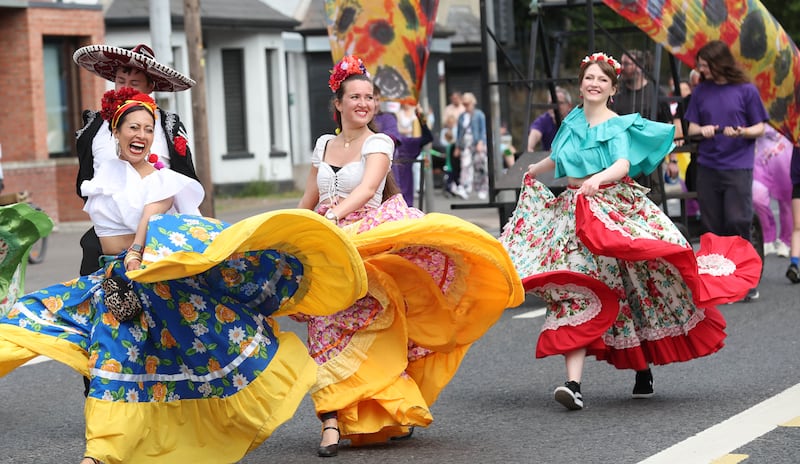 The Carnival Feile take place on the Falls Road in West Belfast on Saturday.
PICTURE COLM LENAGHAN