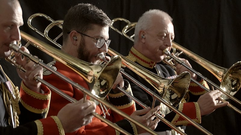 The Band of the Household Cavalry playing the song