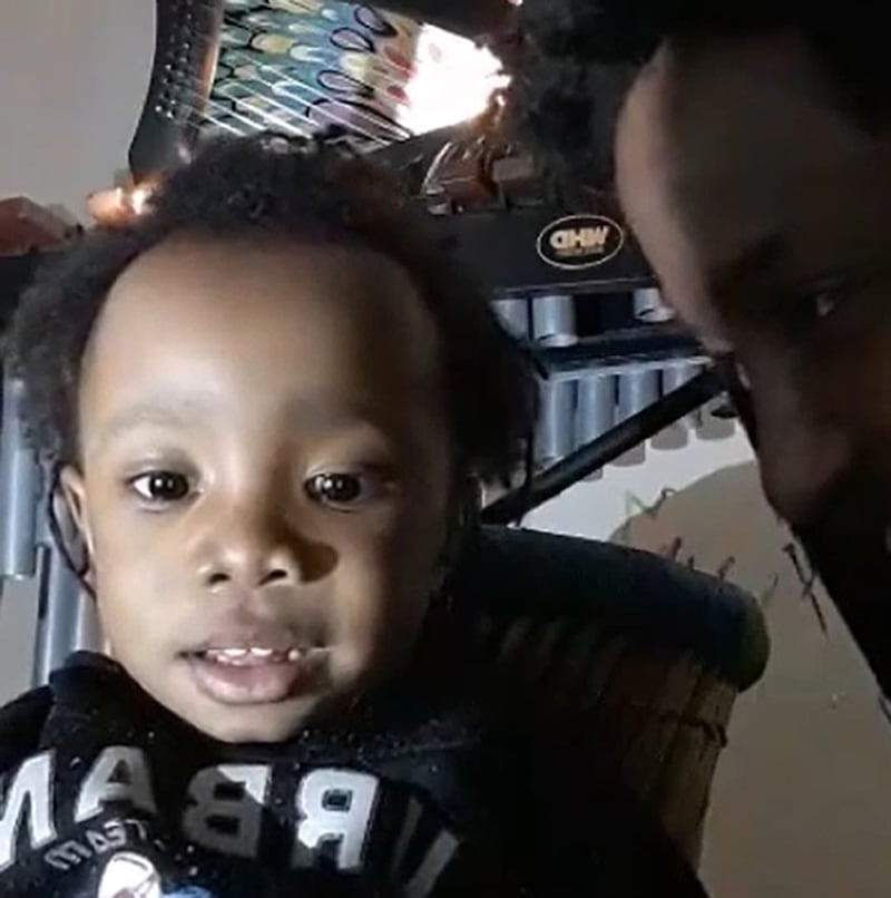 Abiyah Yasharahyalah, seen with his father Tai on a family video