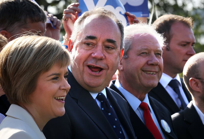 Jim Sillars (right), who campaigned with Alex Salmond and Nicola Sturgeon, branded Ms Sturgeon as “Stalin’s wee sister”.