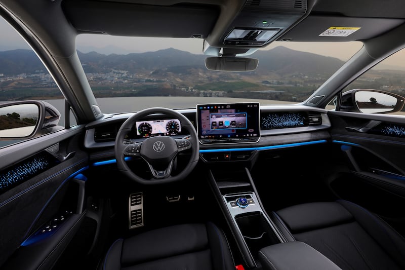 The interior receives Volkswagen’s latest technology