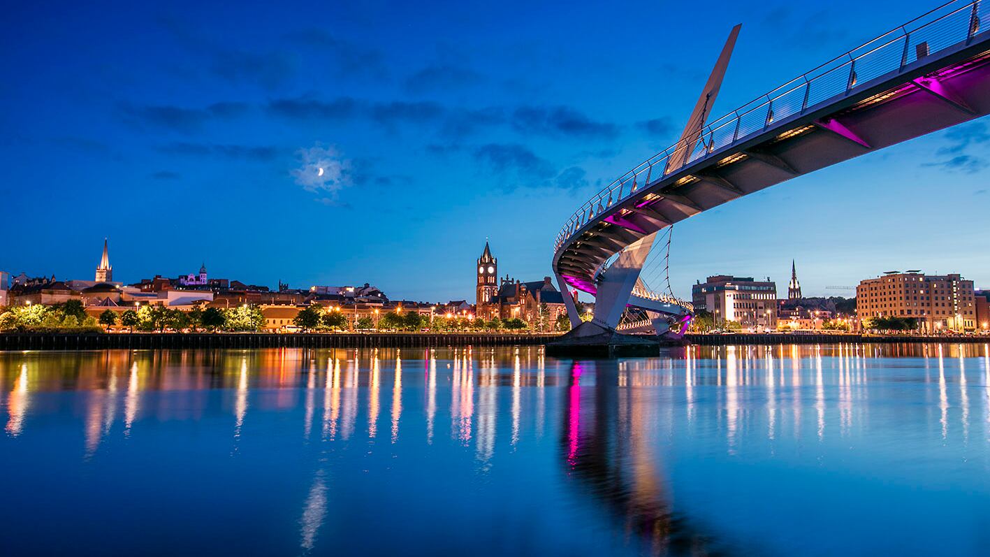 Derry city and peace bridge