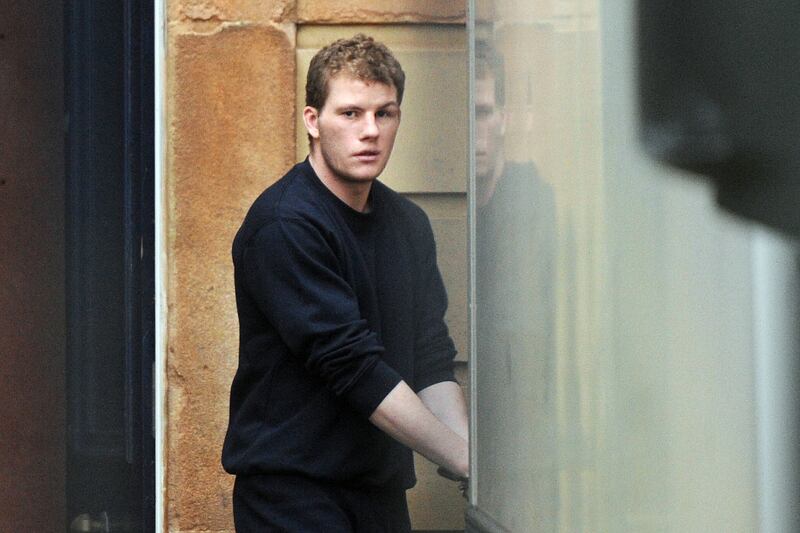 PACEMAKER BELFAST  11/02/2013
Shane Frane leaves Derry magistrates court this afternoon. He and another man were appearing on charges relating to the death of PSNI officer Phillippa Reynonds, who died when the police car she was a rear seat passenger in was hit by a stolen vehicle.
Photo Colm Lenaghan/Pacemaker